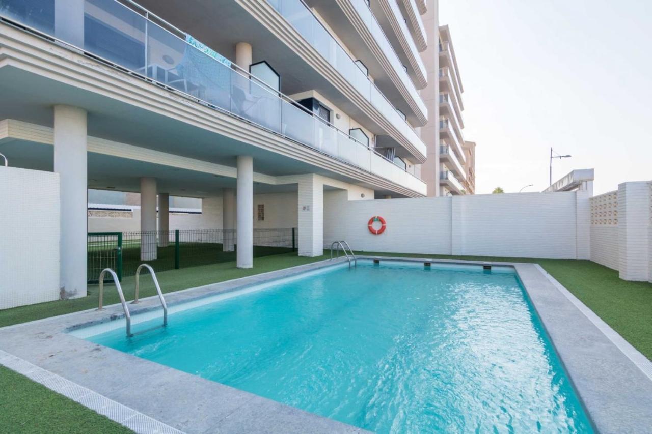 Apartamento Con Jardin En Primera Linea De Playa Con Parking Y Piscina Peñíscola 외부 사진